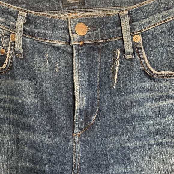 Citizens of Humanity Rocket High Rise Skinny Studded Ventana Jeans Blue - Picture 8 of 16